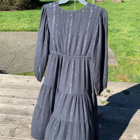 NWT Blue Boheme Maxi Dress Blue/Grey Size Small Medium - Picture 5 of 11